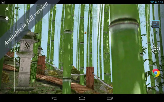 Bamboo Forest 3D Free android App screenshot 1