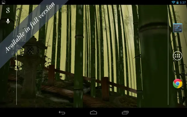 Bamboo Forest 3D Free android App screenshot 2